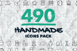 490 Handmade Icons Pack