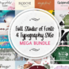 Full Studio of Fonts and Typography SVGs Mega Bundle