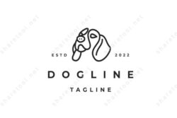 Dog Logo Design Vector