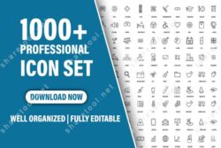 1000+ Professional Icon Set Bundle