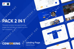 Coworking Landing Page Template