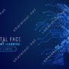 Digital Face Artificial Intelligence Background
