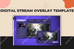 Digital Stream Overlay Template