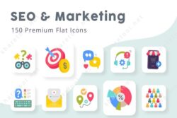 SEO and Marketing vector icons