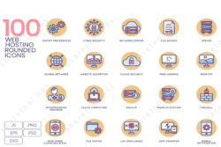 100 Web Hosting Icons