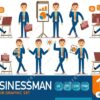 Businessman Vector Graphic Set