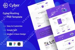 Cyber Hosting PSD Template