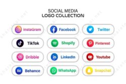 Professional Social Media icons