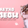 Retro Meow - Retro Groovy Display Font