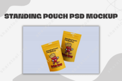 Standing Pouch PSD Mockup