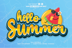 Summer Event Vector Text Effect