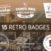 15 Retro Badges Template