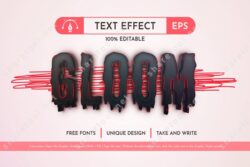 Gloom - Editable Text Effect