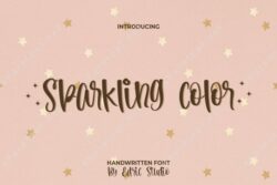 Sparkling Color Font