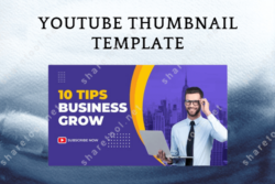 YouTube thumbnail template