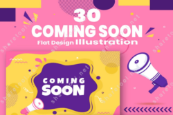 30 Coming Soon Banner Background Illustration