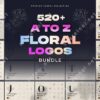 520 A to Z Floral Logos Bundle