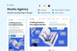 Artify - Studio Agency Landing Page