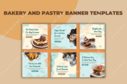 Bakery and Pastry Banner Templates