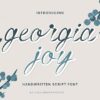Georgia Joy Font