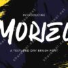 Moriel - Textured Brush Font