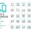 Responsive & Device Mini Iconset template