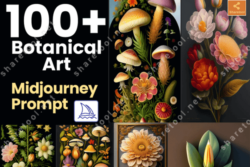 100+ Botanical Art Midjourney Prompt