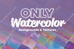 Only Watercolor Backgrounds & Textures Bundle