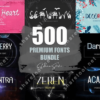 500 Premium Fonts Bundle