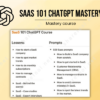 SaaS 101 ChatGPT Mastery