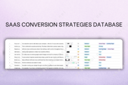 SaaS Conversion Strategies Database