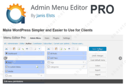 Admin Menu Editor Pro