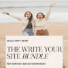 The Write Your Site Bundle