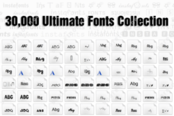 30,000 Ultimate Fonts Collection