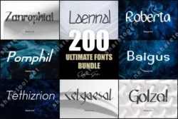 200 Ultimate Fonts Bundle