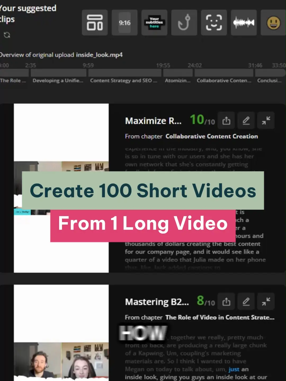 How to create short video from long video super simple