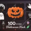 100 Halloween Icons Pack