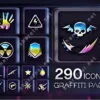 290 Graffiti Icons Pack