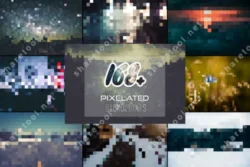 168 Pixelated Backgrounds