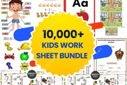 10,000+ Kids Worksheet Bundle