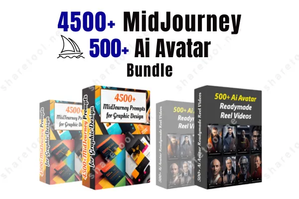 4500+ Midjourney Prompts & 500+ AI Video Bundle