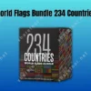 World Flags Bundle 234 Countries