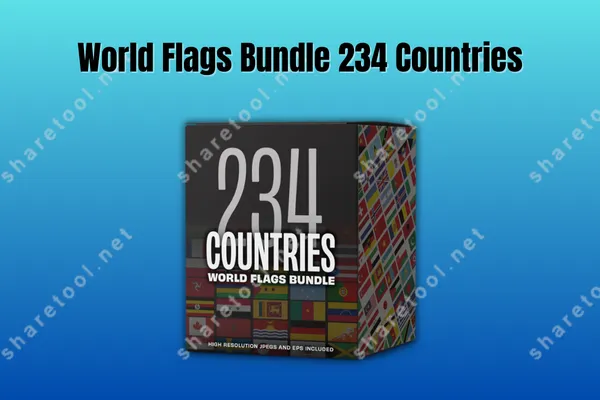 World Flags Bundle 234 Countries