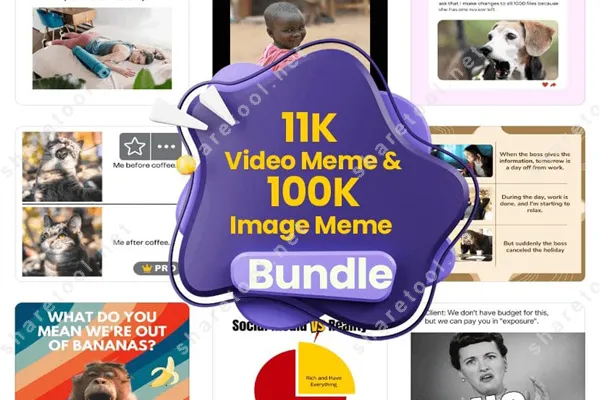 11K Video Meme & 100K Image Meme Bundle