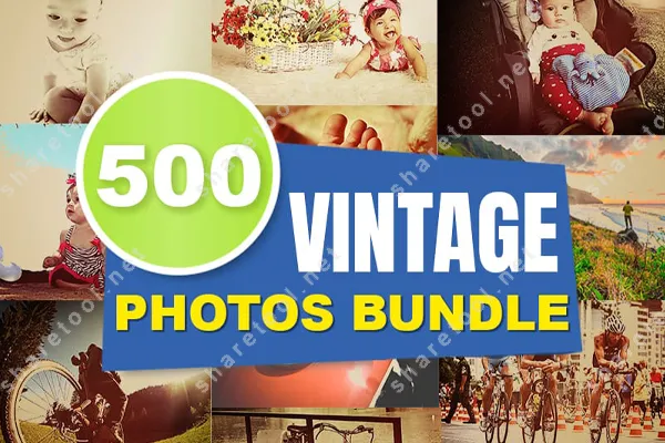 500 Vintage Photos Bundle