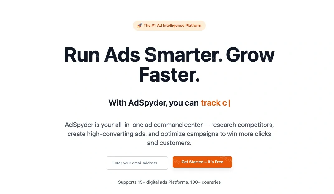 Adspyder - Cross Platform Intelligence
