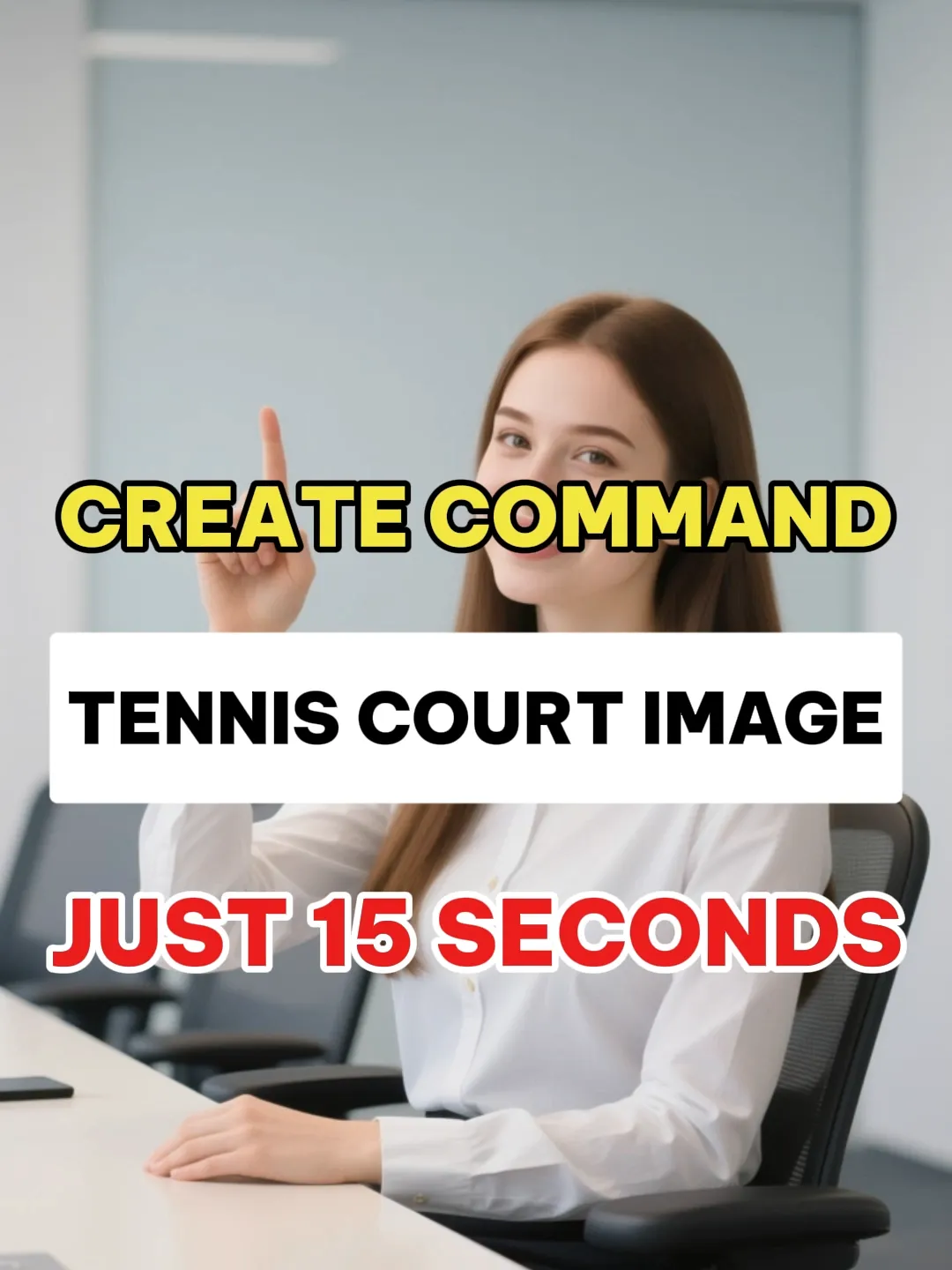 AI command creates virtual life image on tennis court in 15 seconds