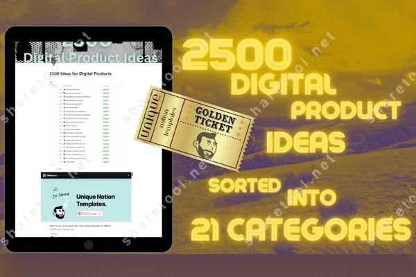 2500 Digital Product Ideas