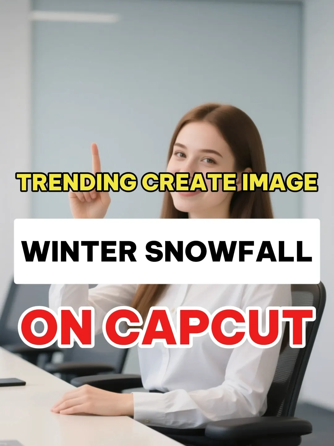Follow the trend of creating winter snowfall photos on Capcut in 10 seconds