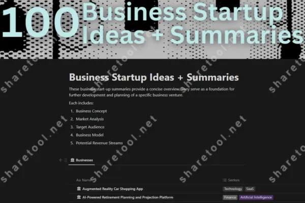 100x Business Start Up Summaries